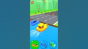 shape shifting game ll shape shifting 2 ll 🚗🏃‍♂️🚲 casual hyper racing game #racinggame #gaming