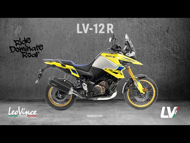 LeoVince LV-12R for SUZUKI VSTROM 1050 - YouTube