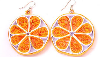 Make Funky Quilled Lemon Slice Earrings - DIY Style - Guidecentral