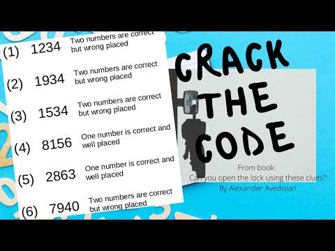 Crack The Code book Answer | 4 digits with 6 clues | 1234 1934 1534