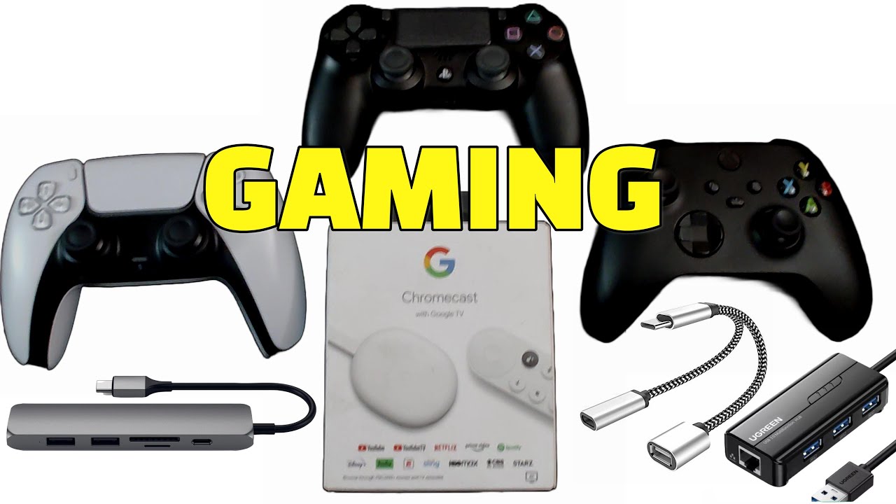 Cómo jugar con el Chromecast Google TV Conectar Dualsense Mando Xbox Series  X Juegos para Google TV 