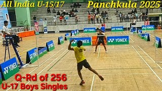 Tanmay T Chivukula Vs Shubham Yadav , U17 Boys Singles Q-Rd Of 256, All India Panchkula Sept 2025