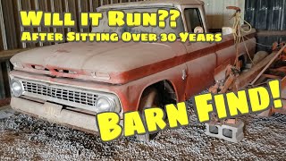 Barn Find! 63 Chevy C10 Custom, Will it Run?