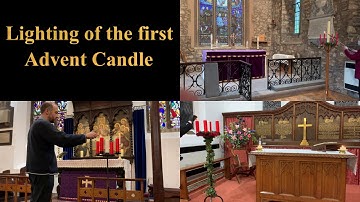 Lighting of the first Advent Candle
