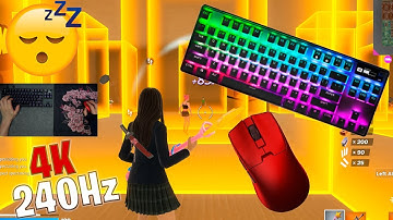 Delux M800 pro mini Unboxing ASMR 😴 Box Fight Gameplay 📦 Satisfying Keyboard Fortnite 4K 240 FPS 🏆