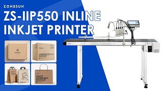 ZONESUN ZS-IIP550 Inline Inkjet Printer Date Coding Machine