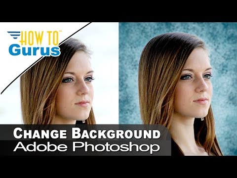 Adobe Photoshop Change Background to Custom Studio Effect in CC  CS Tutorial