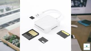 Review - Type-c Plug ABS 4 in 1 Smart Media Card Reader Adapter for M2/ SD/XD/SM