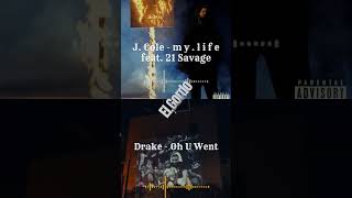 J. Cole x Drake - m y . l i f e (Mashup) #jcole #drake #mashup #utopia #album #viral #shorts #trap