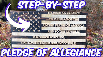 How to Make a Pledge of Allegiance Flag on CNC!