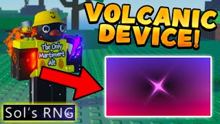 Using The New Volcanic Device With Heavenly 2 Potion In Sols Rng Era 7