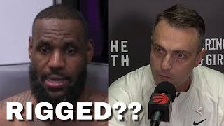 Raptors vs Lakers was a joke! Raptors coach goes off on officials