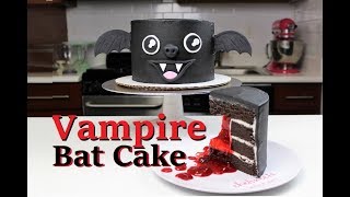 Spooky Vampire Bat Cake Chelsweets
