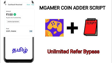 Mgamer Unlimited Refer bypass || Mgamer coin adder Script || Script tamilan