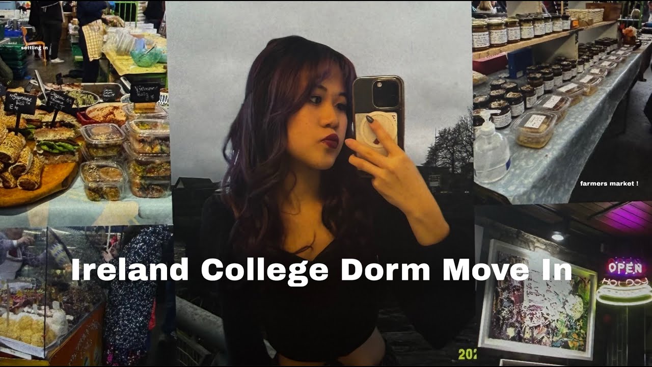 IRISH COLLEGE DORM TOUR & MOVE IN VLOG 🇮🇪 /SEMESTER ABROAD IN IRELAND, WHAT MY NEW ROOM LOOKS LIKE