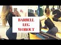 BARBELL ONLY LEG WORKOUT l HAMSTRING AND GLUTE EXERCISES
