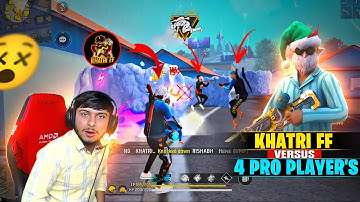 NG Khatri vs 4 Legend Players 😵💫 | Nonstop Gaming Reaction 😱 On Live 🖥️