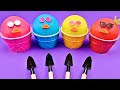 Satisfying Video | Playdoh ice Cream Duck Cup Cutting ASMR #357