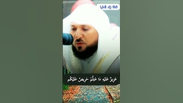 "لقد جاءكم رسول من انفسكم عزيز عليه ما عنتم حريص عليكم  ) تلاوة بصوت الشيخ ماهر المعيقلي