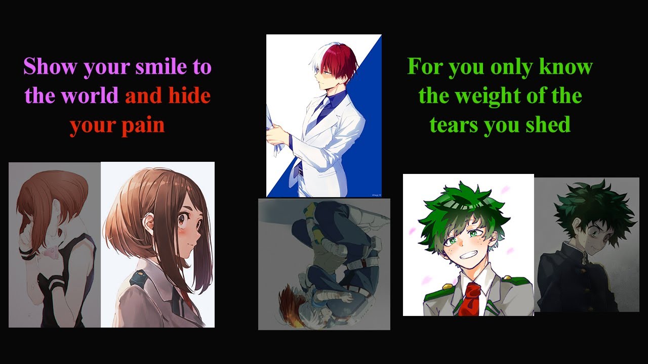 Pain behind the smile (BNHA lyric prank)