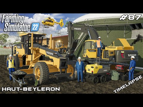 Starting PROJECT with VOLVO equipment | Animals on Haut-Beyleron | Farming Simulator 22 | Episode 87