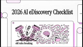 2026 AI eDiscovery Checklist
