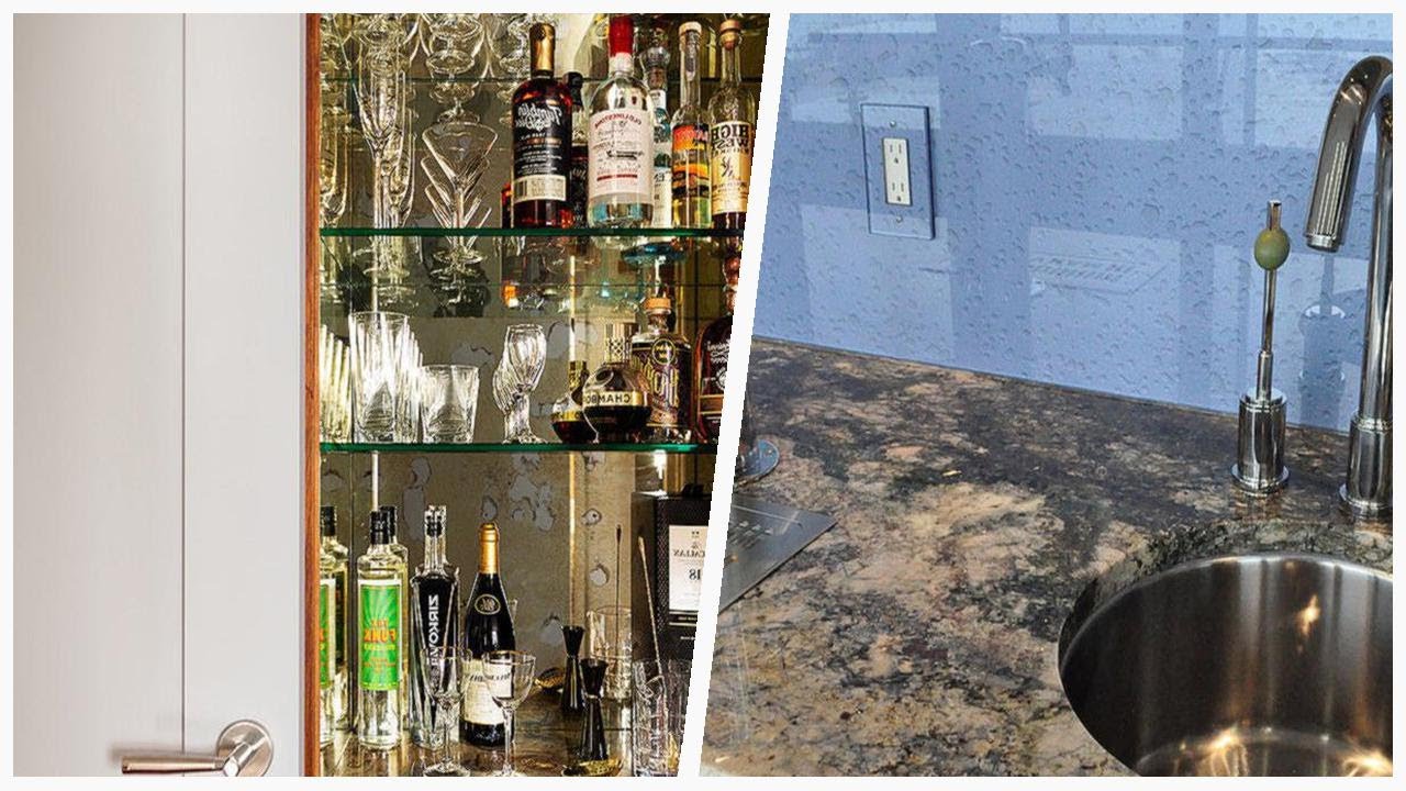 Elevate Your Home Bar with Glass Backsplash Ideas | Designer CheatSheet