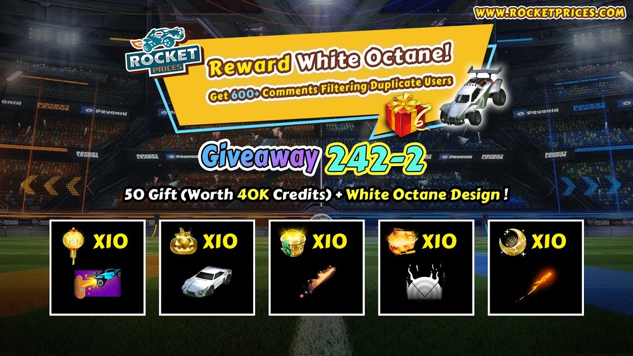 🔥Get 50x Rocket League Golden Creates For FREE | Rocketprices.com Giveaway 242-2