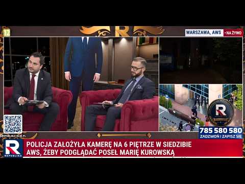 Police installed cameras on the 6th floor of the AWS to spy on MP Kurowska | Republika at Night
