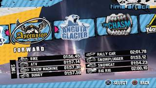 MOTORSTORM ARCTIC EDGE || TIME ATTACK || RALLY CAR || Ascension FORWARD || Beating all 192 dev times
