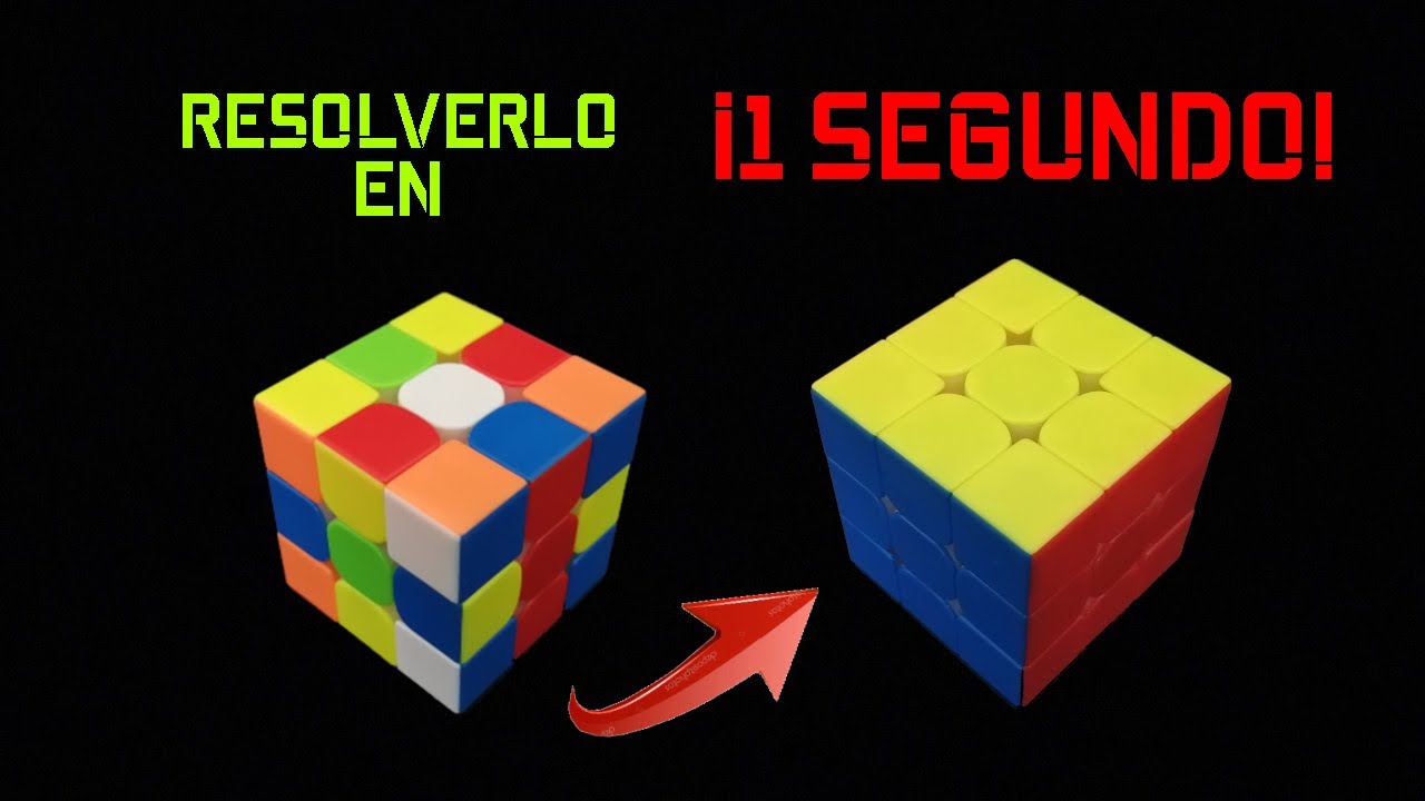 CÓmo Resolver El Cubo Rubik En 1 Segundo 1 En El Aire Youtube