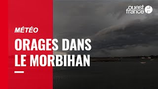 D’impressionnants orages ont frappé le Morbihan