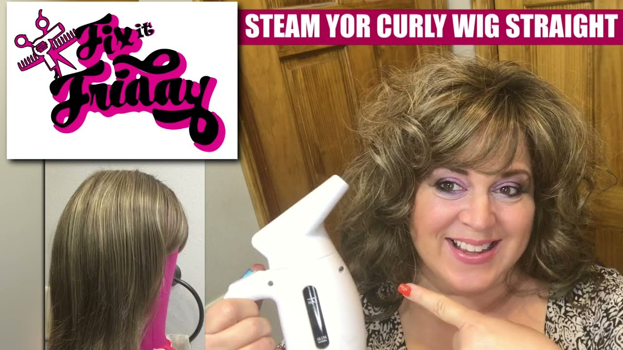 How I Steamed My Curly Wig Straight!  An Easy Way to Give Your Old Synthetic Wig a Fresh New Look!
