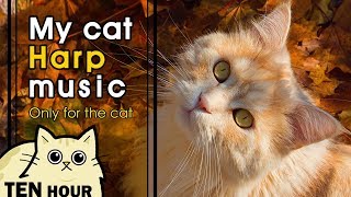 [MY CAT HARP MUSIC] 고양이를 위한 부드러운 하프 소리 베스트 10시간 출근 외출 스트레스 예방 (10 Hour, Best Half Music, lullaby)