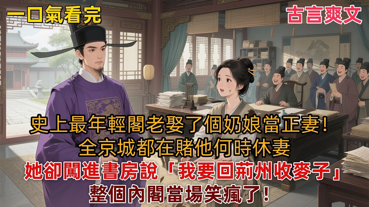 【完結種田文】二十七歲，晏扶風進了內閣，成了史上最年輕的閣老。他突然看不上我這個曾給人做過奶娘的妻。也看不上老實駑鈍的兒子。#女性成长 #古言小说 #小说推文 #言情小说 #有声书