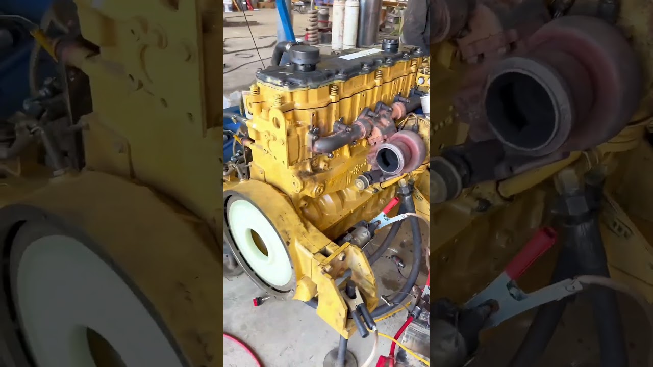 STUNNING Heat! CAT C7 Engine Running Like Boiling Water