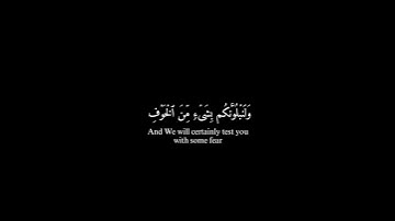 ولنبلونكم بشئ من الخوف والجوع_كروما قرآن كريم_عبدالباسط عبدالصمد_قران شاشة سوداء #قران_شاشة_سوداء