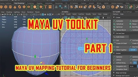 Maya 2018 Beginner: UV Mapping (1/3) |maya uv tool kit pt 1