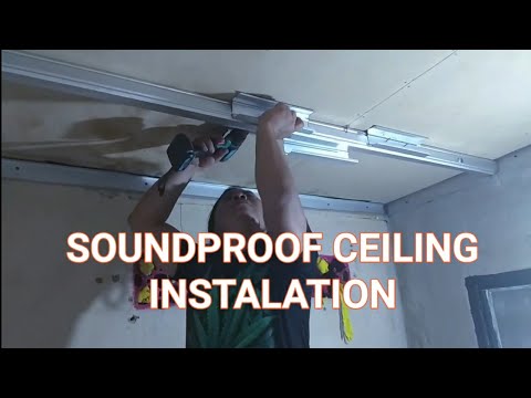 How to setup ceiling soundproof room ,diy easy soundproof ceiling room studio music and karaoke room