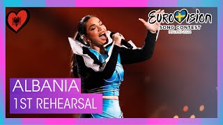 🇦🇱 1st Rehearsal - Besa Kokëdhima - Titan @ Albania Eurovision 2024