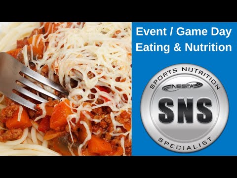 Sports Event Day / Pre-Game Nutrition and Meal Planning