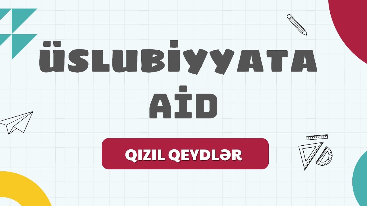 Üslubiyyat. (Qüdrət Mənsimov) #üslubiyyat