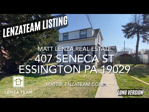 407 Seneca St, Essington, PA home video tour