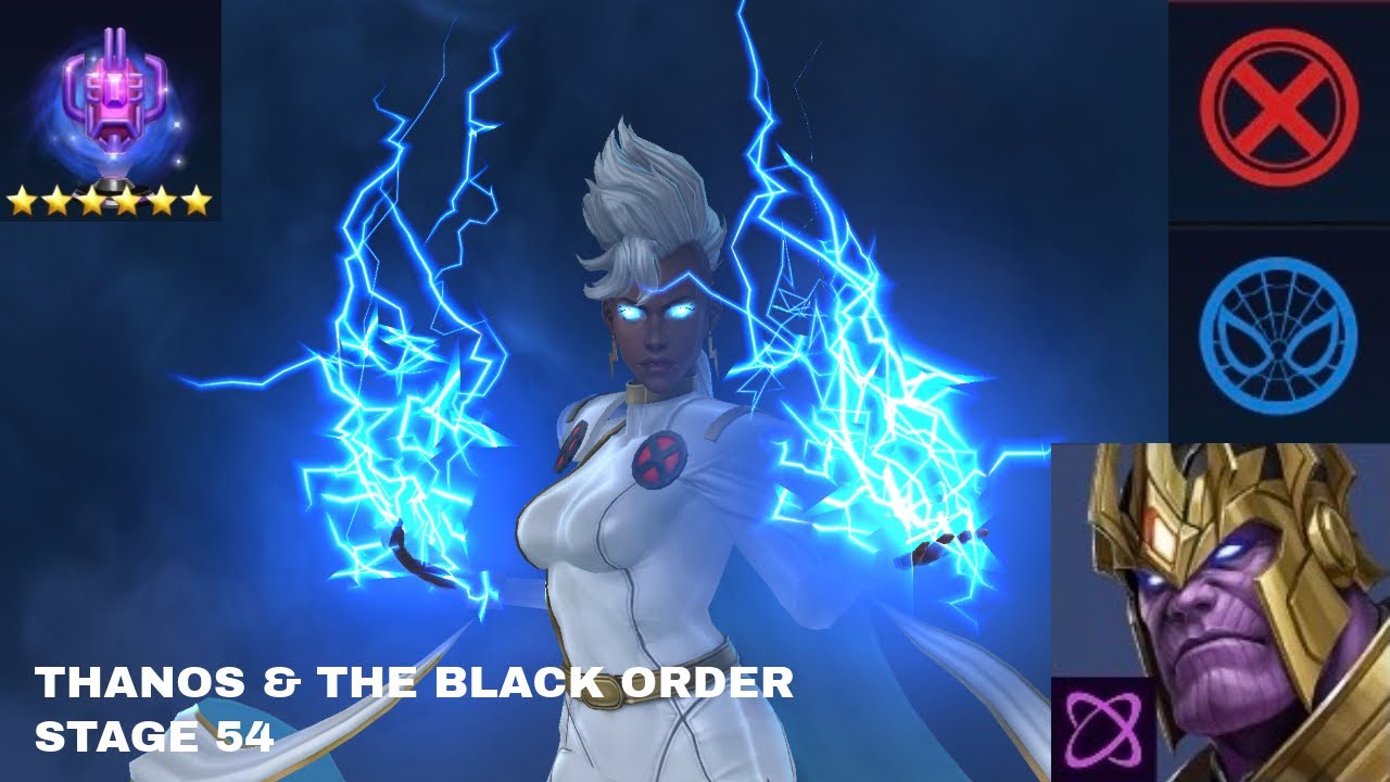 THANOS & THE BLACK ORDER WBL+ Stage 54 Clear | Storm (Brilliant Rage) - Marvel Future Fight