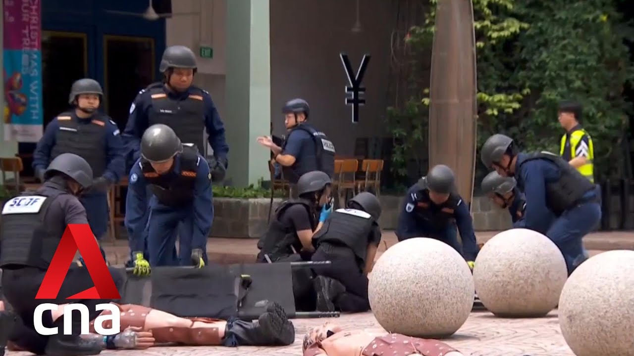 Exercise Heartbeat: Over 100 people take part in counter-terrorism exercise at Millenia Singapore