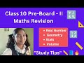 “Class 10 Pre-Board-2 MATHS Revision🔥|Real Number |Geometry |Stats |Volume"|"CBSE FullRevision2025"✨