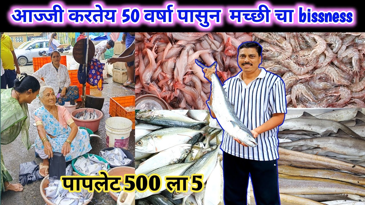  आज्जी चा ५० वर्ष जूना व्यवसाय l Wholesale Fish Market thane | Fish Market | Fish Market THANE 