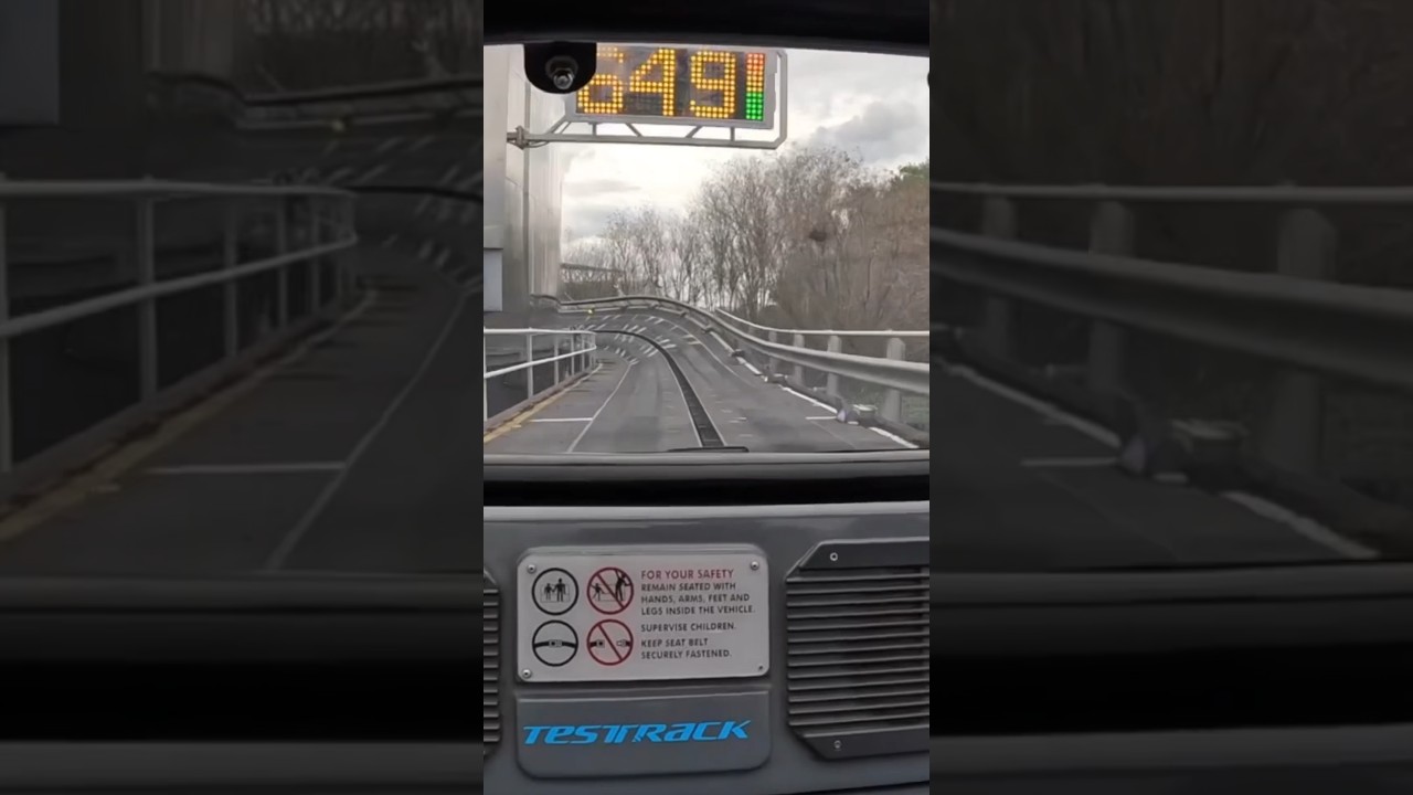 Epcot Test Track ride. 