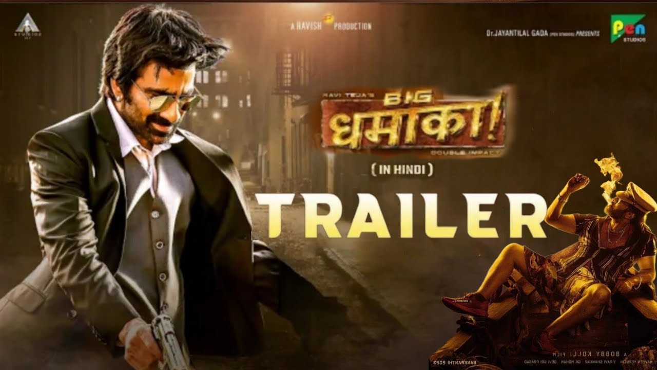 Dhamaka Official Hindi Trailer | Ravi Teja | Sreeleela | T R Nakkina PAN INDIA Movies | 