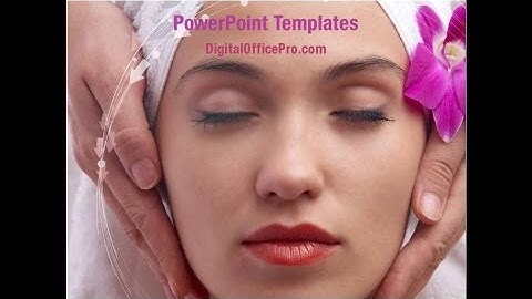 Relaxation In Spa Salon PowerPoint Template Backgrounds - DigitalOfficePro #09800